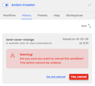 canceling workflow