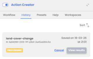 workflow in progress status