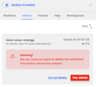 workflow deletion